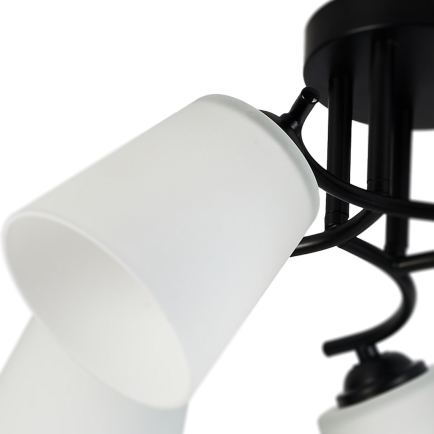 Aufbau-Deckenleuchte PAFOS 5xE27/15W/230V schwarz