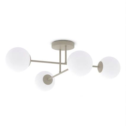 Aufbau-Deckenleuchte ROMA 4xE14/10W/230V beige