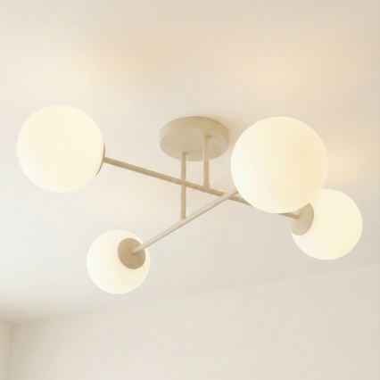Aufbau-Deckenleuchte ROMA 4xE14/10W/230V beige