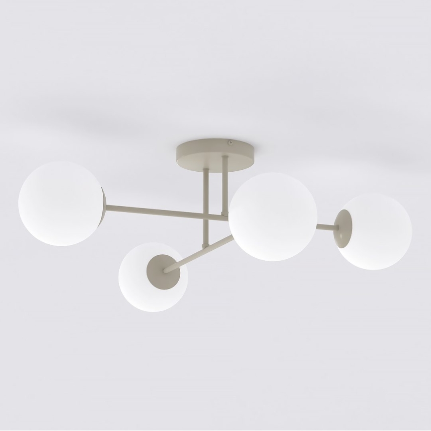 Aufbau-Deckenleuchte ROMA 4xE14/10W/230V beige