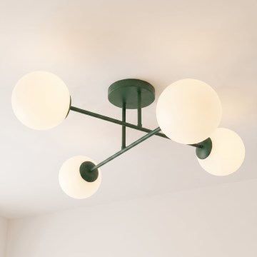 Aufbau-Deckenleuchte ROMA 4xE14/10W/230V grün
