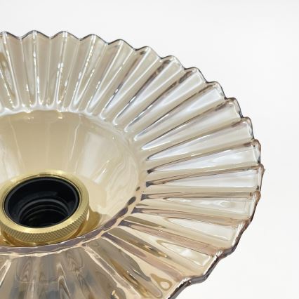 Aufbau-Deckenleuchte TRISH 1x E27/15W/230V, Gold/Rauchbeige