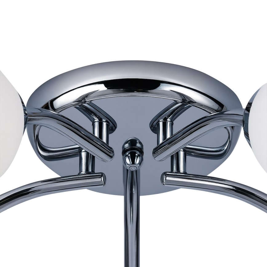 Aufbau-Kronleuchter PORTOS 5xE14/10W/230V glänzender Chrom