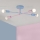 Aufbauleuchte CAMBRIDGE 4xE27/15W/230V blau/rosa