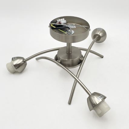 Aufbauleuchte DONNA 3xE27/60W/230V Nickel