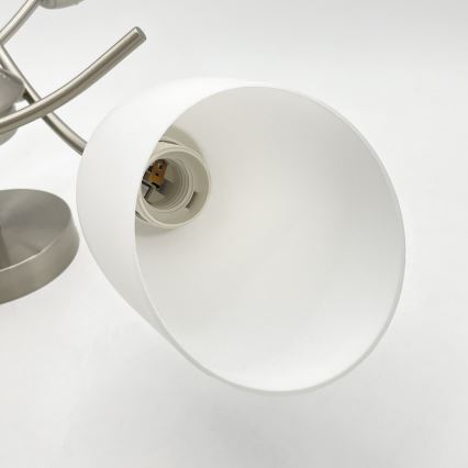 Aufbauleuchte DONNA 3xE27/60W/230V Nickel