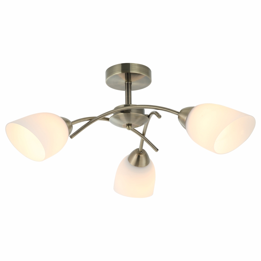 Aufbauleuchte DONNA 3xE27/60W/230V Patina