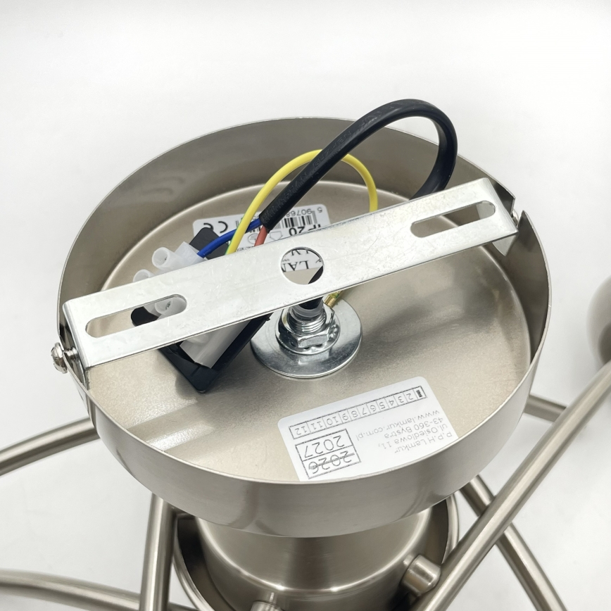 Aufbauleuchte DONNA 5xE27/60W/230V Nickel