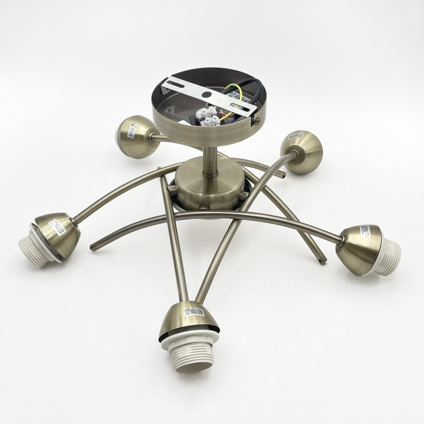 Aufbauleuchte DONNA 5xE27/60W/230V Patina