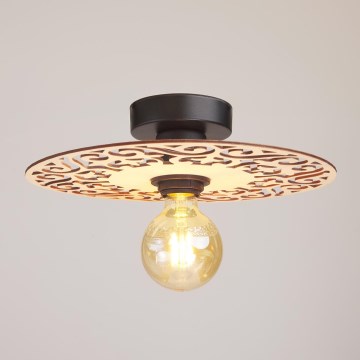 Aufbauleuchte FALCO 1xE27/60W/230V d 30 cm beige