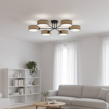 Aufbauleuchte MAGA 6xE14/10W/230V, beige