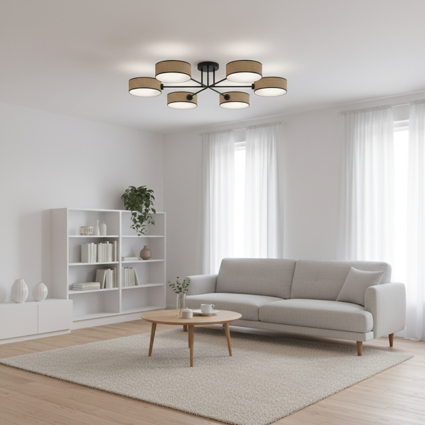 Aufbauleuchte MAGA 6xE14/10W/230V, beige