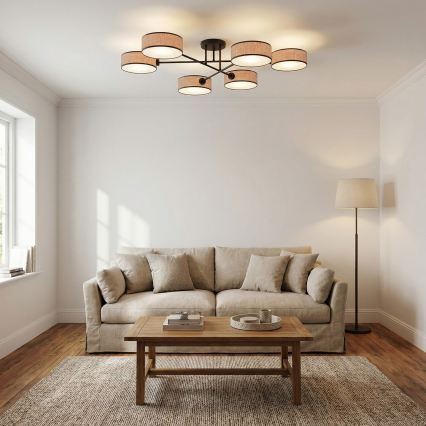 Aufbauleuchte MAGA 6xE14/10W/230V, beige
