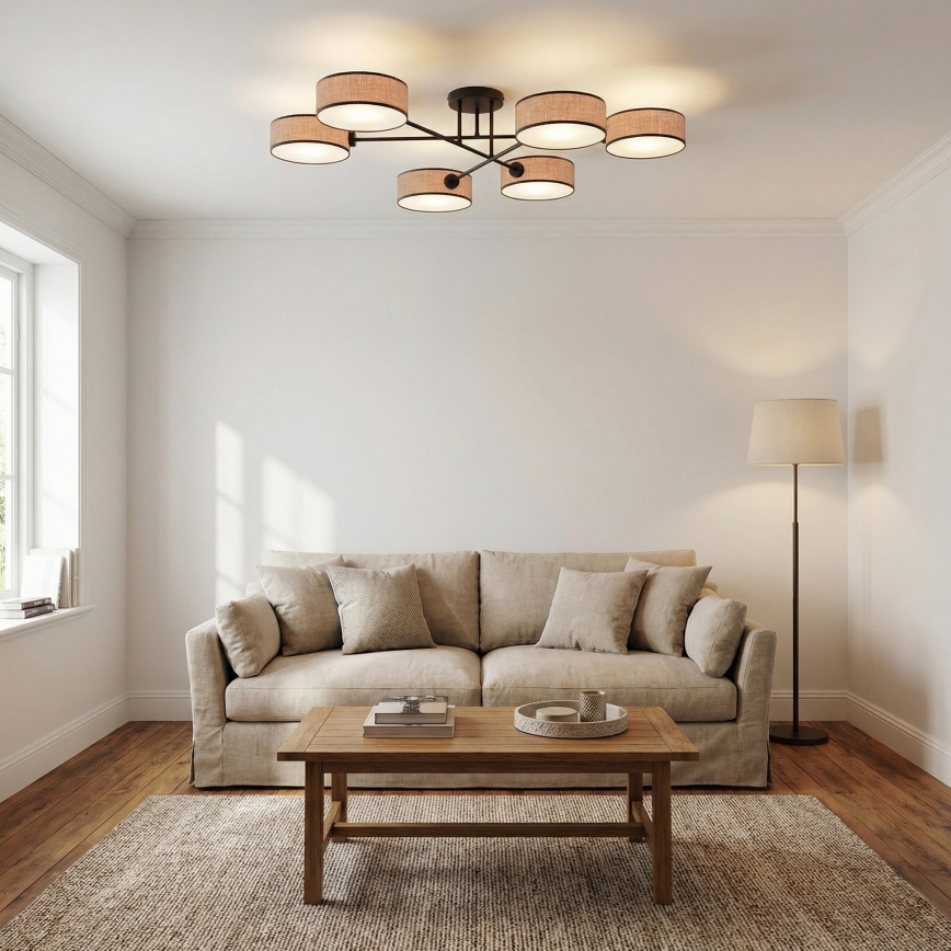 Aufbauleuchte MAGA 6xE14/10W/230V, beige