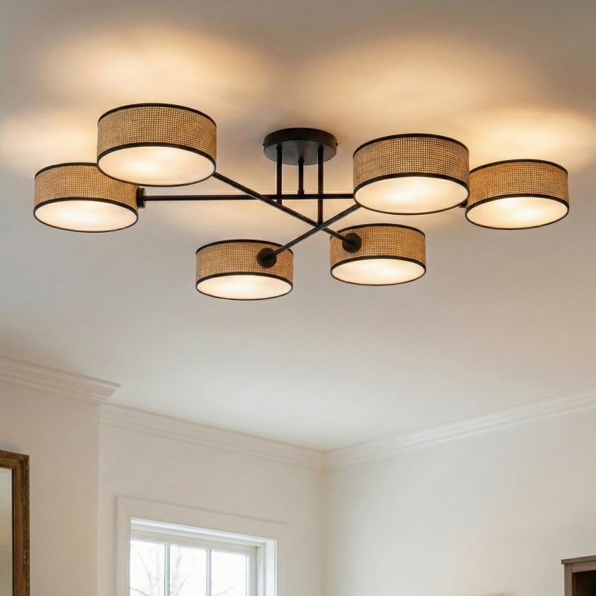 Aufbauleuchte MAGA 6xE14/10W/230V, beige