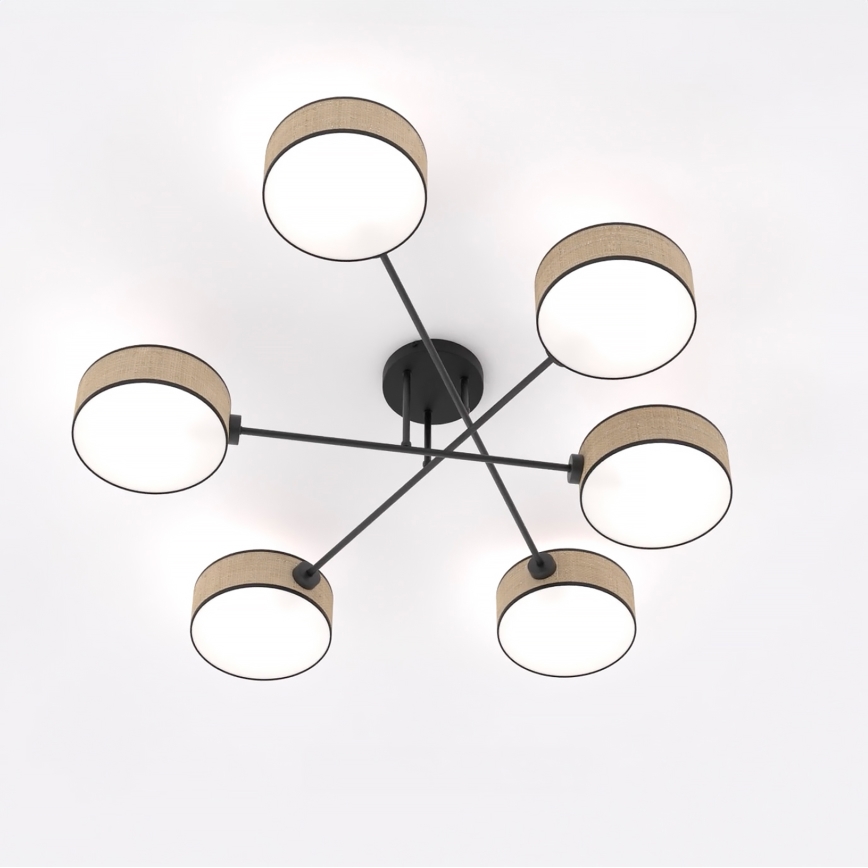 Aufbauleuchte MAGA 6xE14/10W/230V, beige
