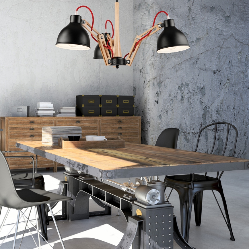Aufbauleuchte MARCELLO 3xE27/60W/230V - FSC-zertifiziert
