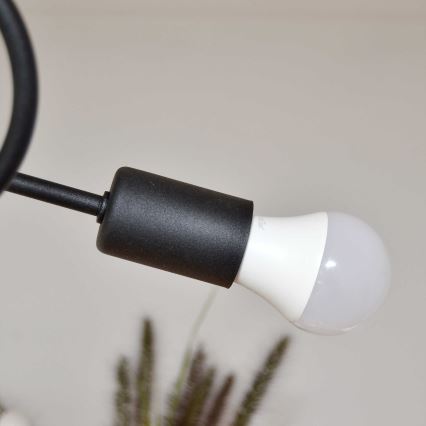 Aufbauleuchte OXFORD 4xE27/15W/230V schwarz/türkisfarben