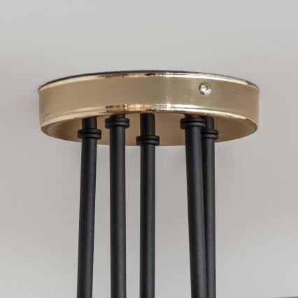 Aufbauleuchte OXFORD 5xE27/15W/230V gold/schwarz