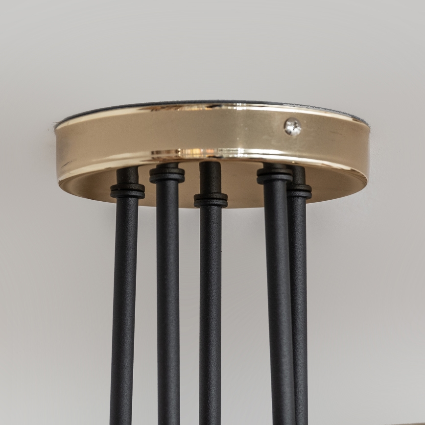 Aufbauleuchte OXFORD 5xE27/15W/230V gold/schwarz