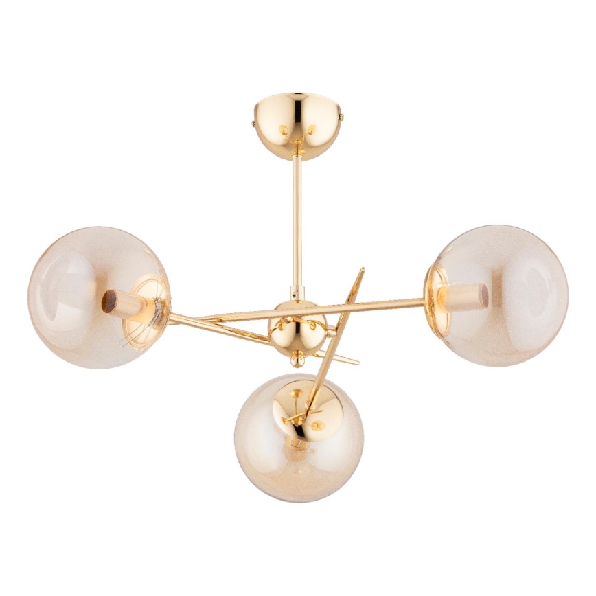 Aufbauleuchte PRIMERY 3xE14/10W/230V golden
