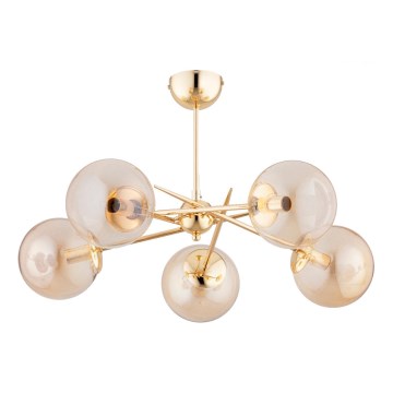 Aufbauleuchte PRIMERY 5xE14/10W/230V golden