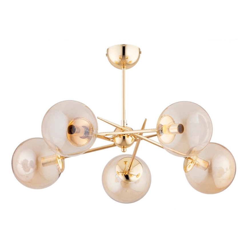 Aufbauleuchte PRIMERY 5xE14/10W/230V golden