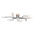 Aufbauleuchte TIMBO 8xE27/15W/230V schwarz/beige/Buche