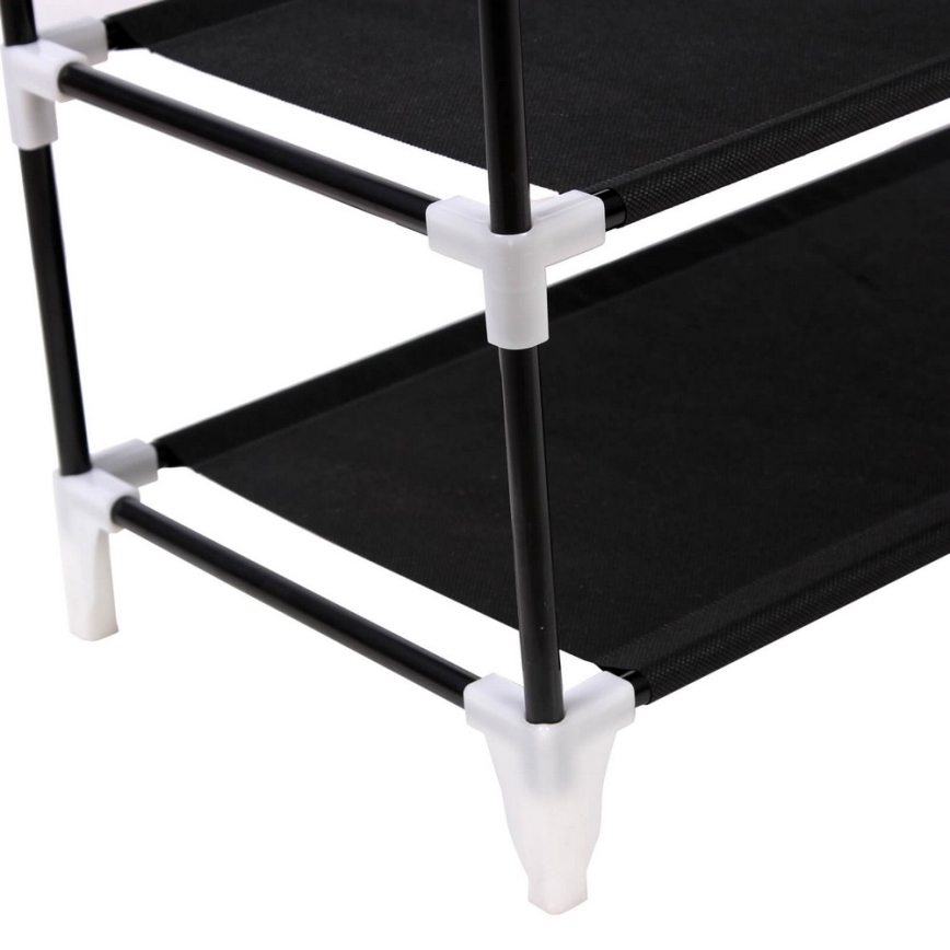 Aufbewahrungsschrank aus Stoff mit Regalen MATIS 58x160 cm schwarz