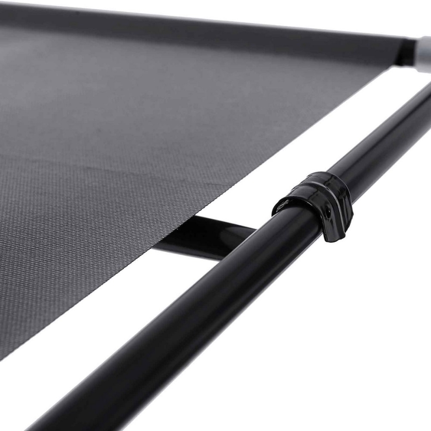 Aufbewahrungsschrank aus Stoff mit Regalen und Kleiderstange MATIS 150x175 cm grau