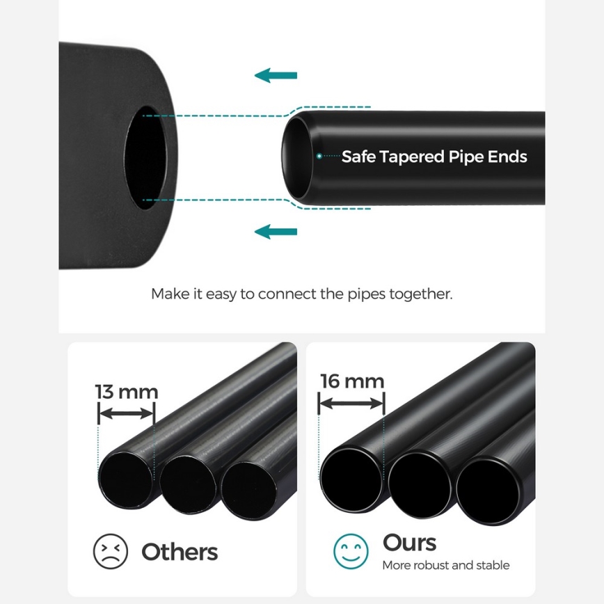 Aufbewahrungsschrank MATIS 138x182 cm, schwarz, mit Regalböden und Kleiderstange