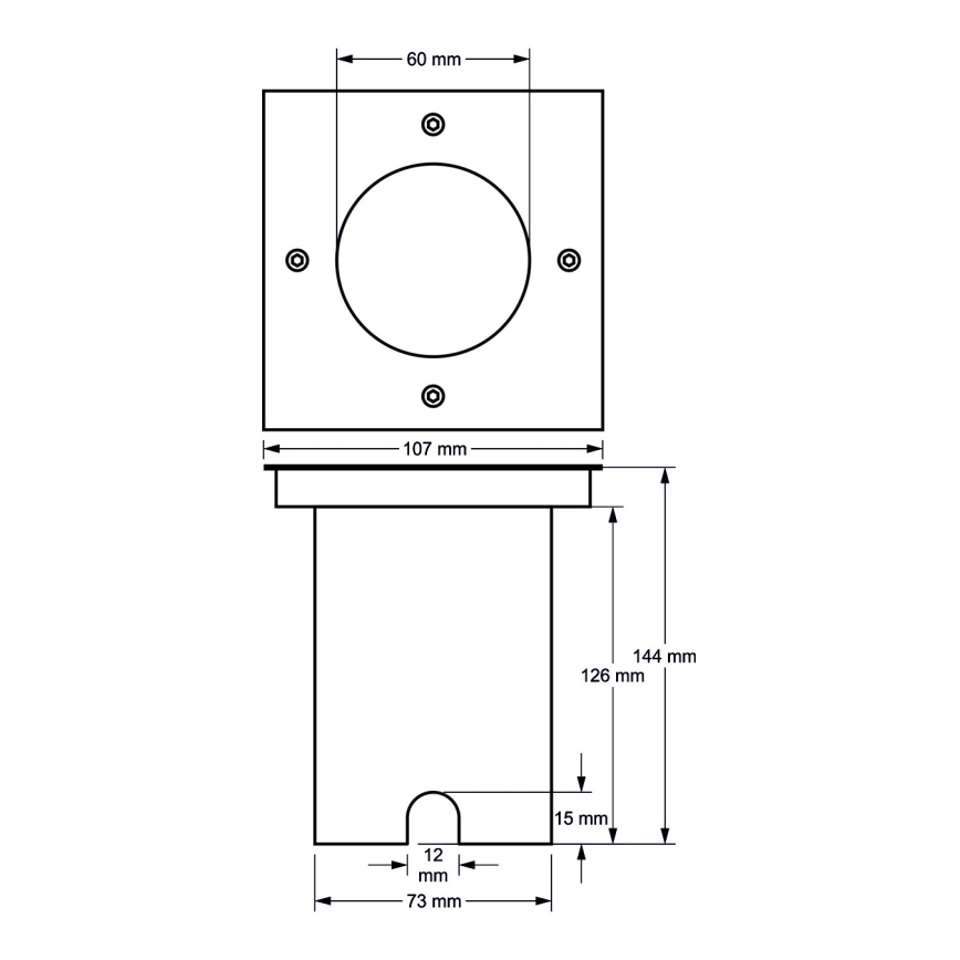 Auffahrtsbeleuchtung 1xGU10/30W/230V IP44