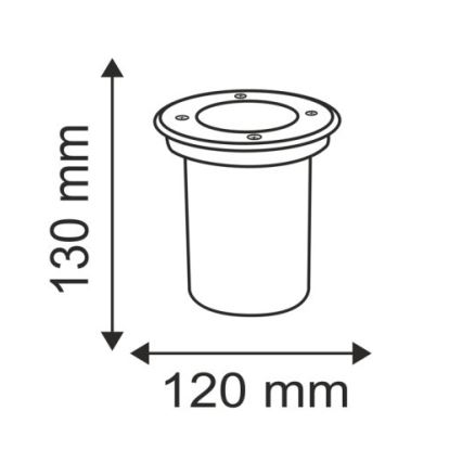 Auffahrtsbeleuchtung COMETA 1xGU10/50W/230V IP65