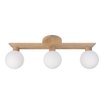 Aufgesetzte Deckenleuchte ANTONIO 3xG9/5W/230V Eiche/Weiß