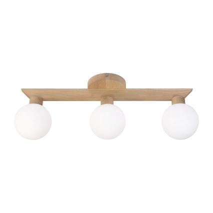 Aufgesetzte Deckenleuchte ANTONIO 3xG9/5W/230V Eiche/Weiß