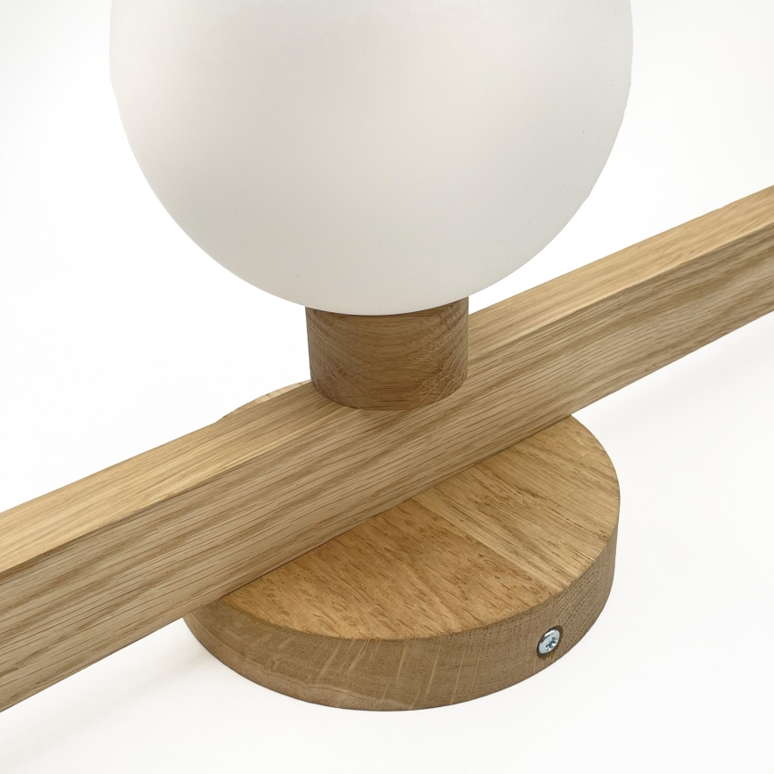 Aufgesetzte Deckenleuchte ANTONIO 3xG9/5W/230V Eiche/Weiß