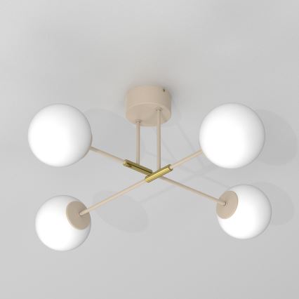 Aufgesetzte Deckenleuchte GLAME 4xE27/15W/230V