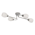 Aufgesetzte Deckenleuchte KING 4xE27/15W/230V, glänzender Chrom