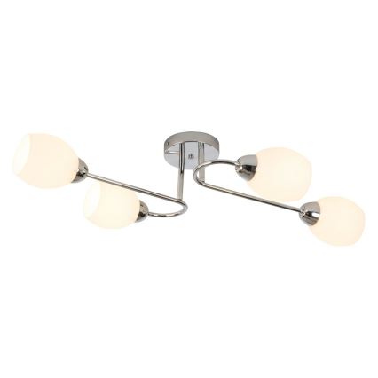 Aufgesetzte Deckenleuchte KING 4xE27/15W/230V, glänzender Chrom