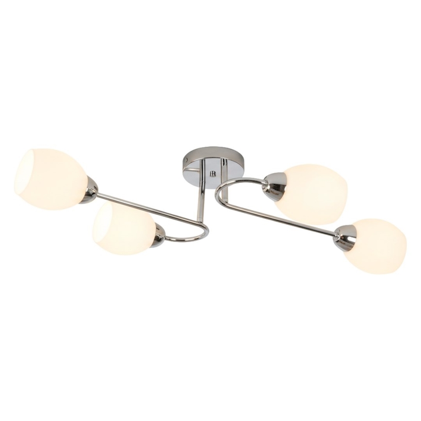 Aufgesetzte Deckenleuchte KING 4xE27/15W/230V, glänzender Chrom