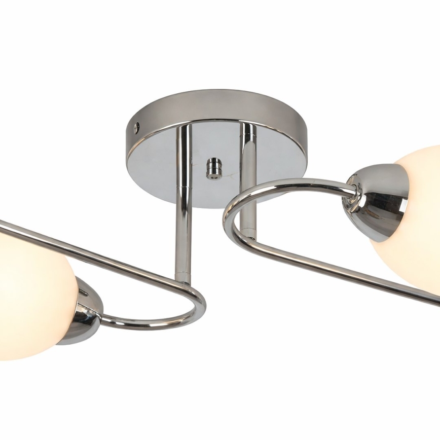 Aufgesetzte Deckenleuchte KING 4xE27/15W/230V, glänzender Chrom