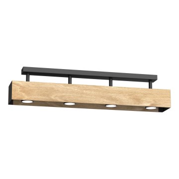 Aufgesetzte Deckenleuchte MAISON 4xGU10/8W/230V Eiche