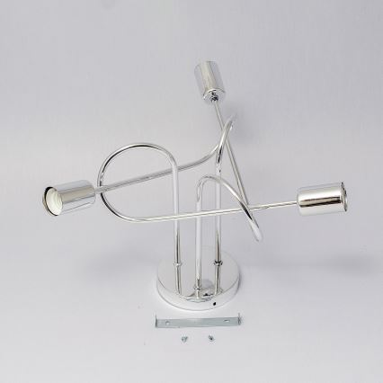 Aufgesetzte Deckenleuchte OXFORD 3xE27/15W/230V, glänzender Chrom