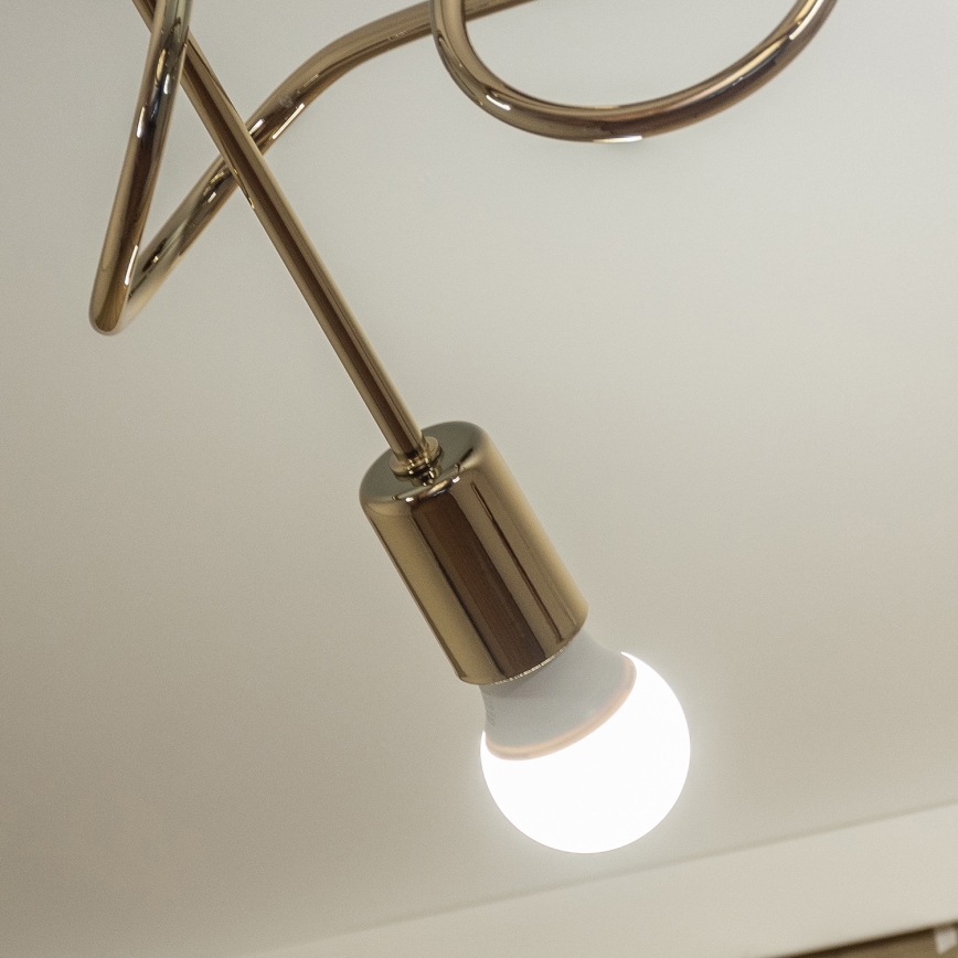 Aufgesetzte Deckenleuchte OXFORD 3xE27/15W/230V goldfarben