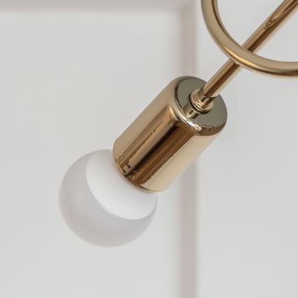 Aufgesetzte Deckenleuchte OXFORD 3xE27/15W/230V goldfarben