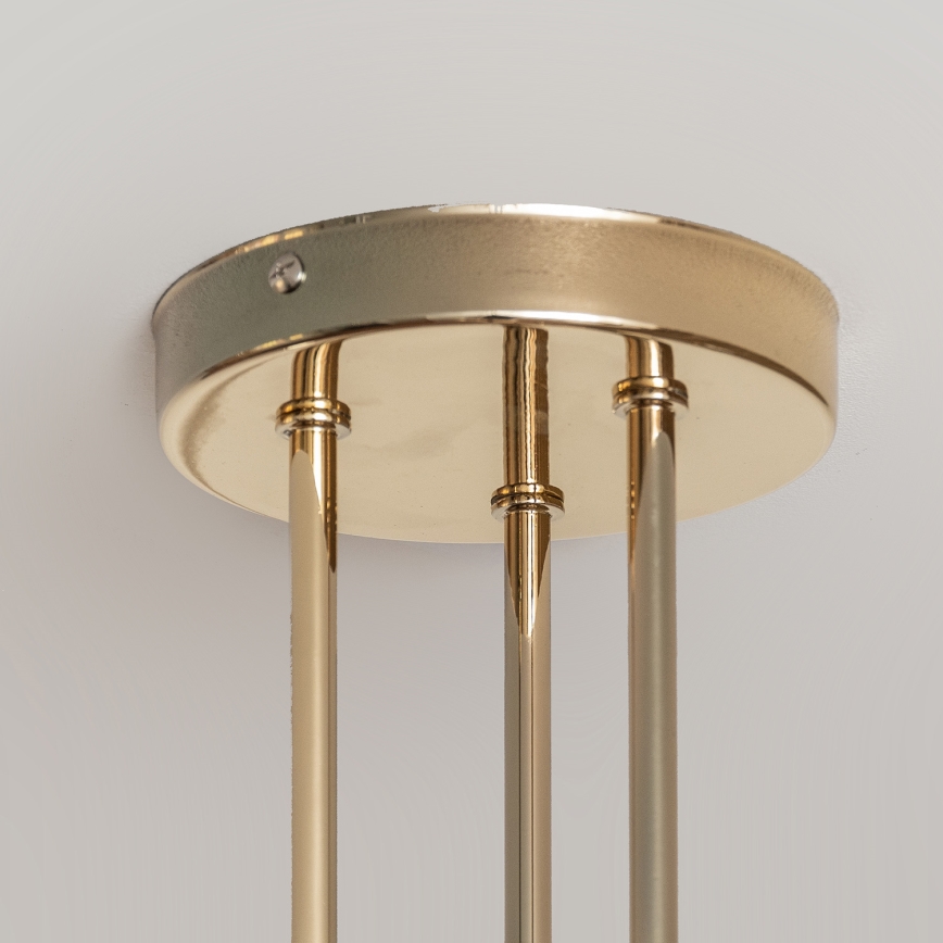 Aufgesetzte Deckenleuchte OXFORD 3xE27/15W/230V goldfarben