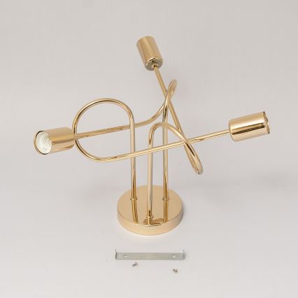 Aufgesetzte Deckenleuchte OXFORD 3xE27/15W/230V goldfarben