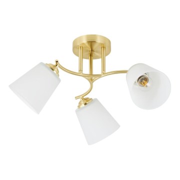 Aufgesetzte Deckenleuchte PAFOS 3xE27/15W/230V, Gold