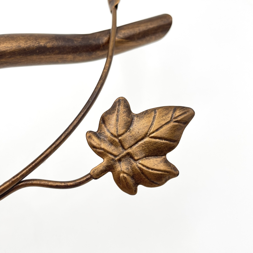 Aufgesetzte Deckenleuchte ROZETA 3xE14/40W/230V, bronzefarben