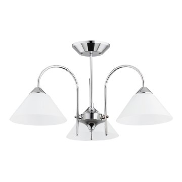 Aufgesetzte Deckenleuchte TAPER 3xE27/15W/230V Hochglanz-Chrom